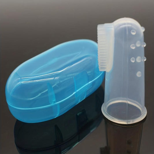 Soft Bristle Pet Finger Toothbrush for Dog Teeth Cleaning