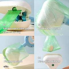 Dog Pooper Scooper with Waste Bag Storage Box
