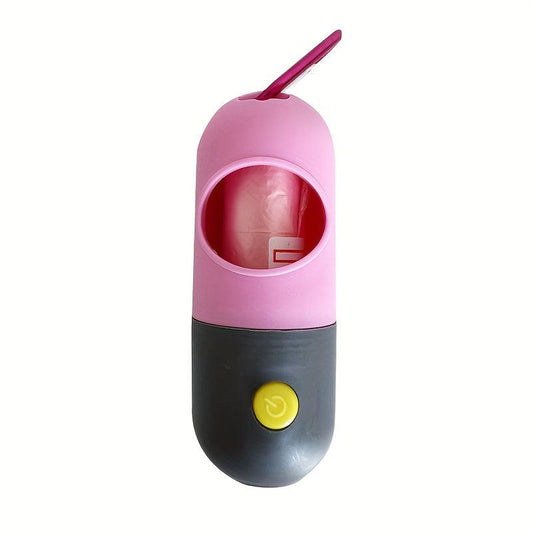 Multifunctional Dog Poop Bag Holder With LED Light