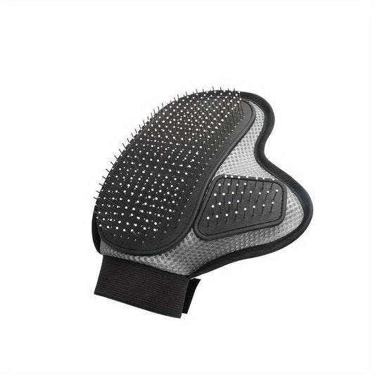Pet Bath Grooming Glove With Tipped Pin Brush Dogs Cats Deshedding Groves