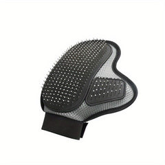 Pet Bath Grooming Glove With Tipped Pin Brush Dogs Cats Deshedding Groves
