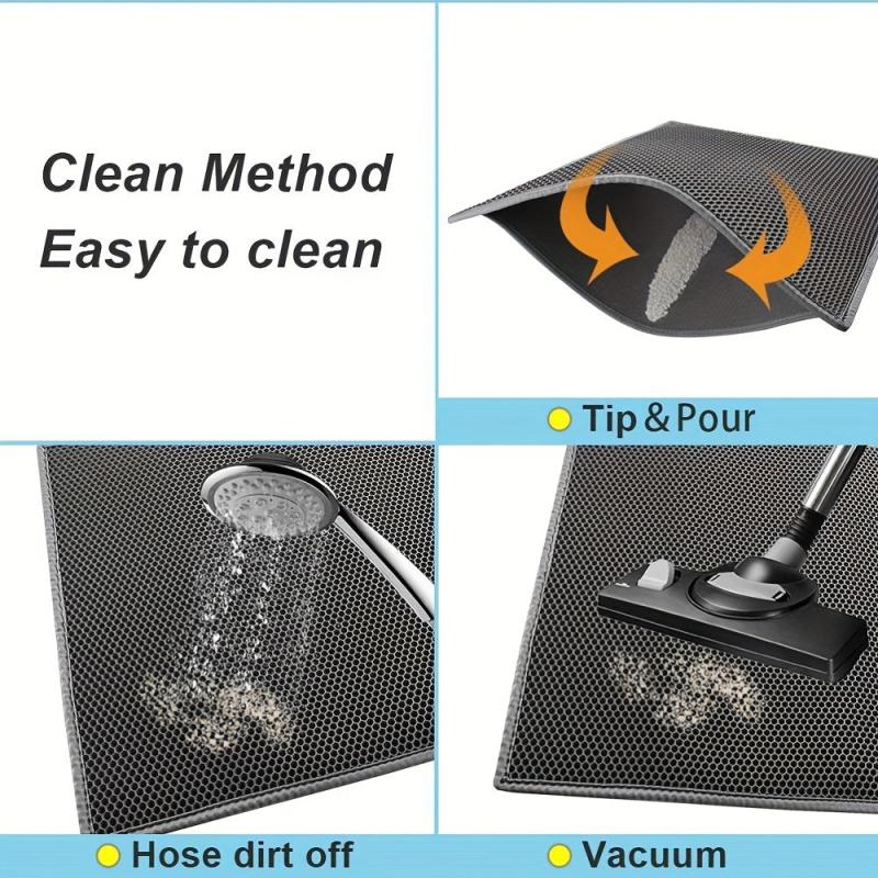 Waterproof Cat Litter Mat Easy To Clean Non Slip Cat Mat