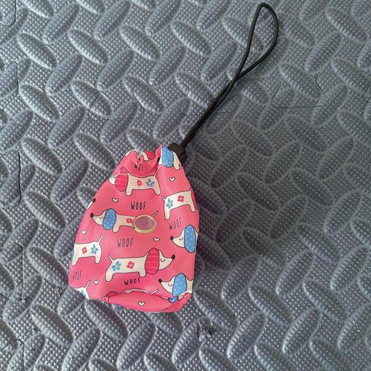 Graphic Pattern Dog Poop Bag Carrier Bag Portable Pet Waste Bag Dispenser