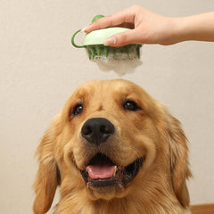 Dog Bath Brush Pet Grooming Bath Brush With Cleaning And Massage Functions