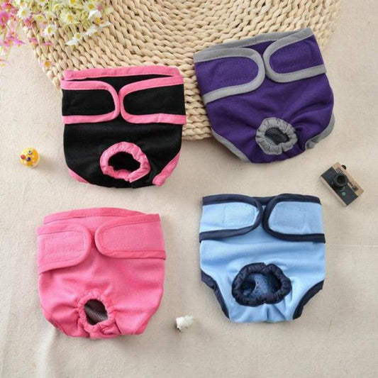 Washable Female Dog Diapers Reusable Dog Diaper Wrap Absorbent Comfortable