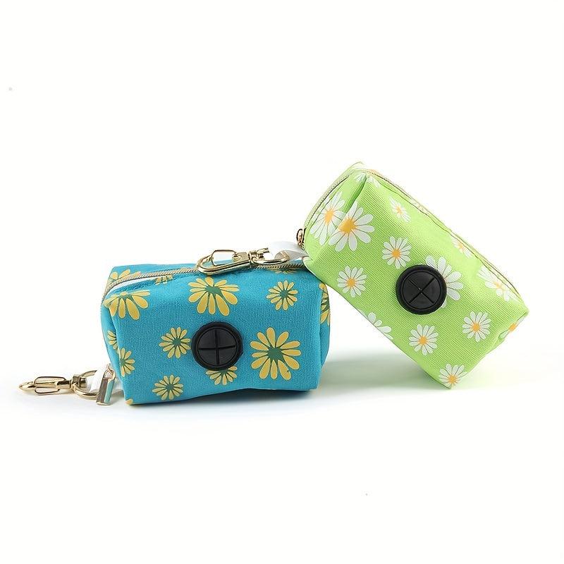 Portable Canvas Pet Bin Bag Holder with Clip