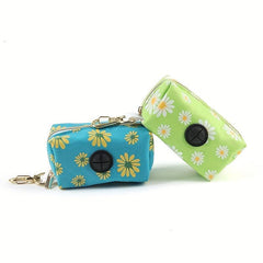 Portable Canvas Pet Bin Bag Holder with Clip