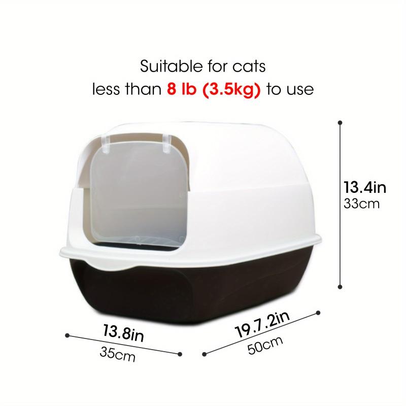 Covered Cat Litter Box for Small & Medium Cats