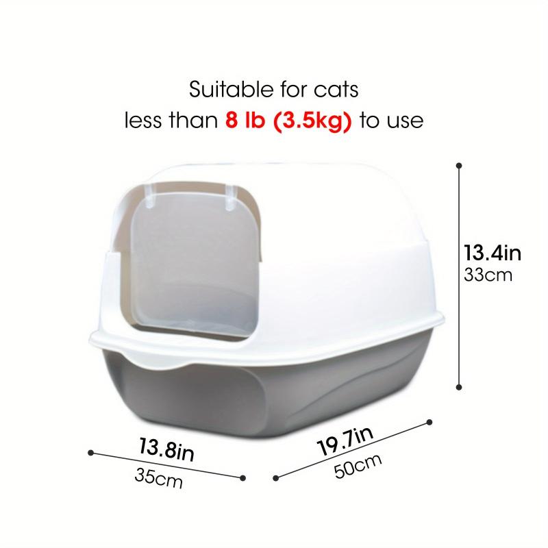 Covered Cat Litter Box for Small & Medium Cats