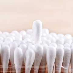 100-1000pcs Pet Cotton Swabs Double Headed Wooden Handle Ear Cleaning
