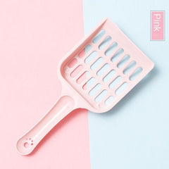 1pc Candy Plastic Pet Litter Sifter Shovel for Cats & Dogs Cleaning