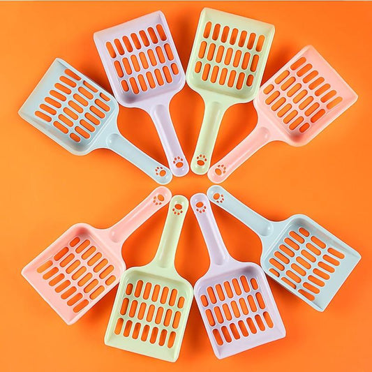 1pc Candy Plastic Pet Litter Sifter Shovel for Cats & Dogs Cleaning