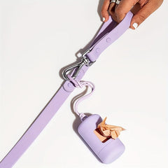Dog Poop Bag Holder & Dispenser w/ Leash Attachment