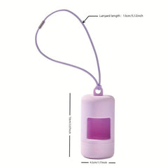 Dog Poop Bag Holder & Dispenser w/ Leash Attachment