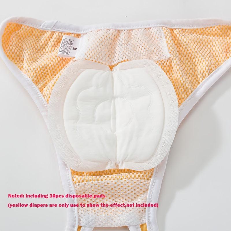30pcs Dog Disposable Diaper Pads for Female Dogs Menstrual Period Sanitary Pants