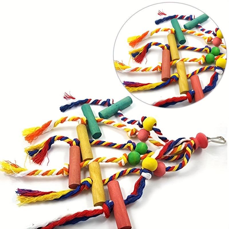 Bird Chew Toy Funny Cotton Rope Parrot Toy Bite Resistant