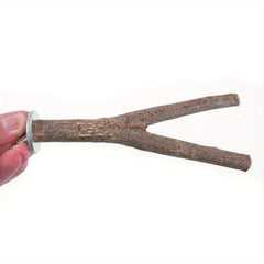 Wood Bird Stand with Claw Grinding Stick - Parrot Supplies