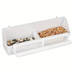 Double Dish Pet Bird Water Feeder