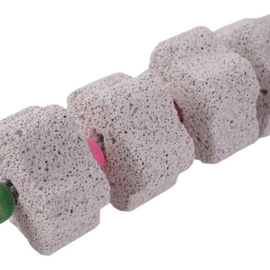 Colorful Stone Mineral Toy for Pet Parrot Cage