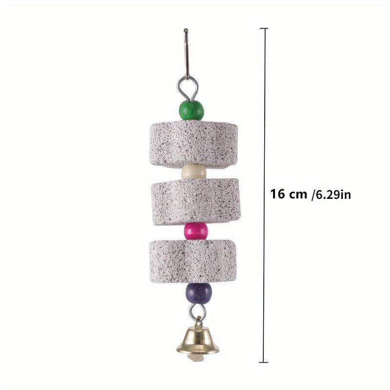 Colorful Stone Mineral Toy for Pet Parrot Cage