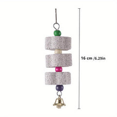 Colorful Stone Mineral Toy for Pet Parrot Cage