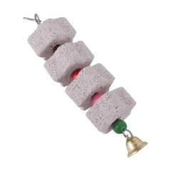 Colorful Stone Mineral Toy for Pet Parrot Cage