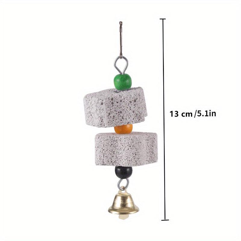 Colorful Stone Mineral Toy for Pet Parrot Cage