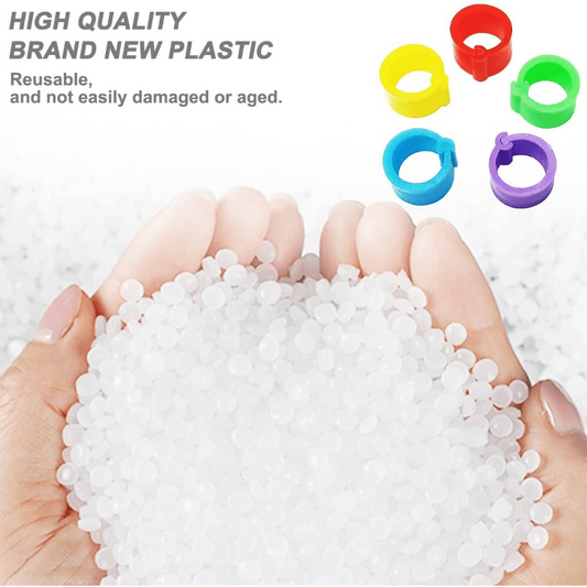 100pcs 8mm Bird Leg Bands for Pigeons Parrots Finches Canaries