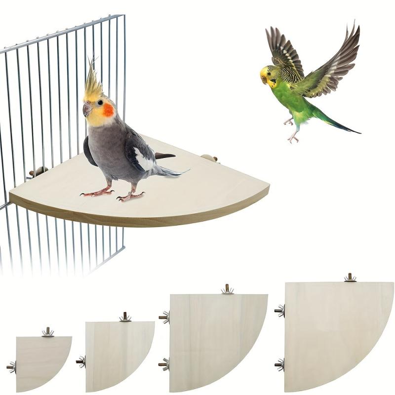 Easy Install Parrot Corner Perch Platform Stand
