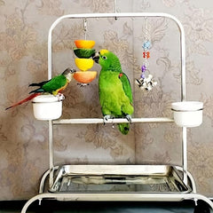 Stainless Steel Parrot Bird Feeder Hangs Vegetables Fruits Healthy Eating