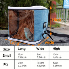 Pet Bird Outing Bag - Lightweight & Compact Carrier for Small Pets