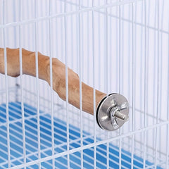 Wooden Bird Toys Parrot Stand Poles Tree Fork Peeled Stand Stick