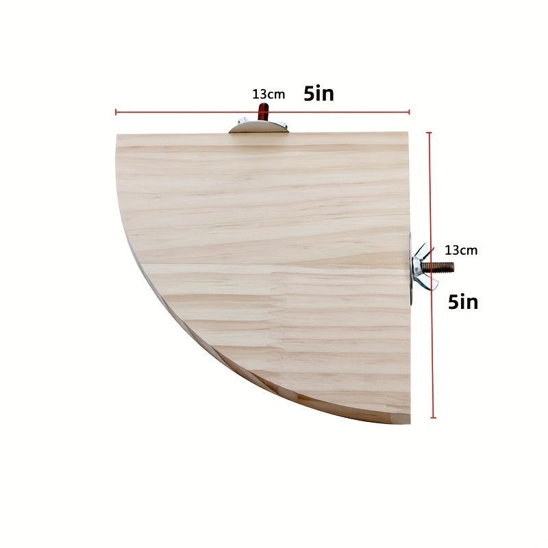Wood Perch Stand Toy for Hamsters and Parrots