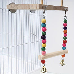 Colorful Beads Swing Climbing Ladder for Parrot Bird