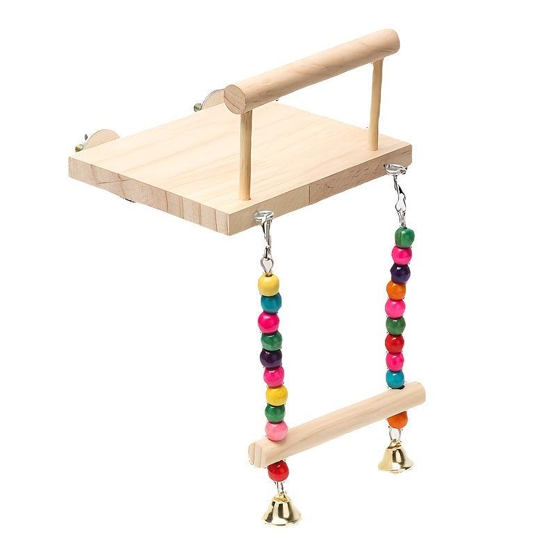 Colorful Beads Swing Climbing Ladder for Parrot Bird
