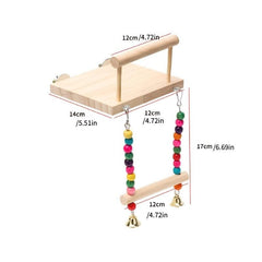 Colorful Beads Swing Climbing Ladder for Parrot Bird