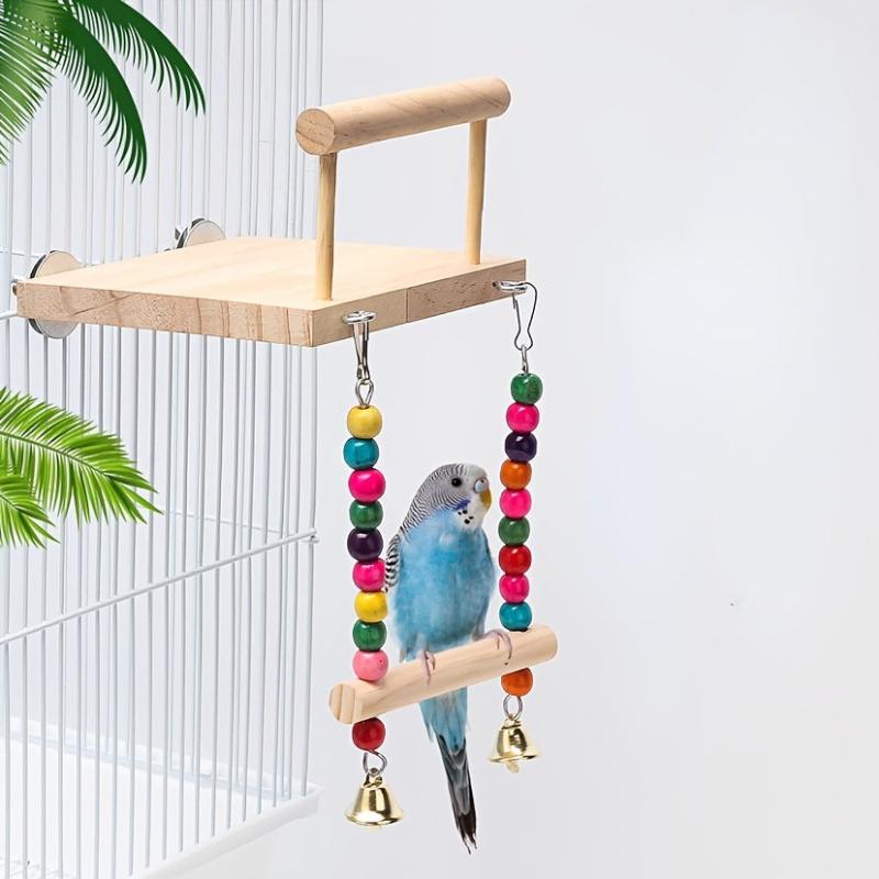 Colorful Beads Swing Climbing Ladder for Parrot Bird