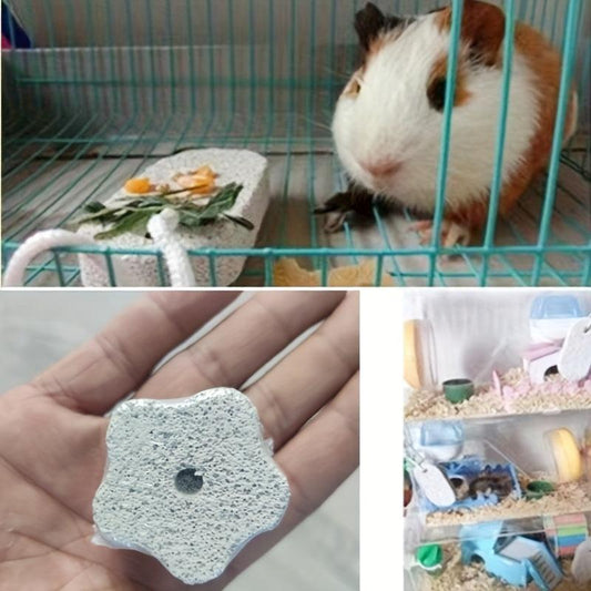 Natural Molar Stone Teeth Grinding Toy for Small Pets