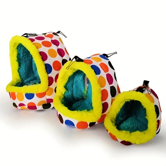 Cozy Winter Parrot Bed Hammock Toy