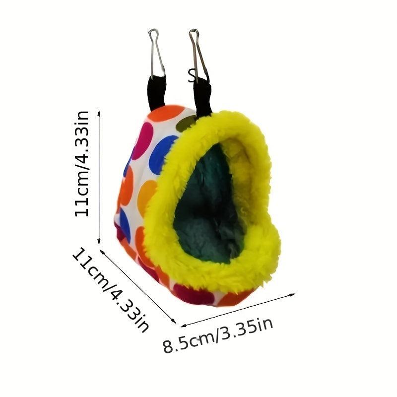 Cozy Winter Parrot Bed Hammock Toy