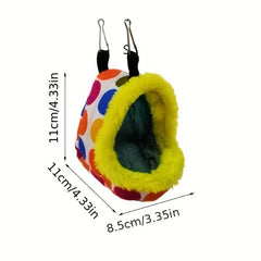 Cozy Winter Parrot Bed Hammock Toy