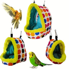 Cozy Winter Parrot Bed Hammock Toy