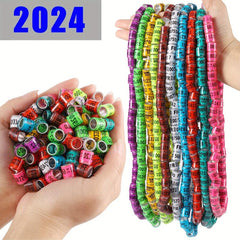 50pcs Pigeon Leg Rings for Parrots & Pigeons