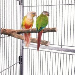 Wooden Bird Station Stick Fork Shape Parrot Toy