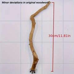 Wooden Bird Station Stick Fork Shape Parrot Toy