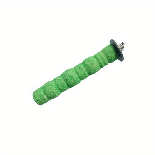 Colorful Paw Grinder Toy for Birds - Pet Parakeet Parrot Sand Sprayed Wood