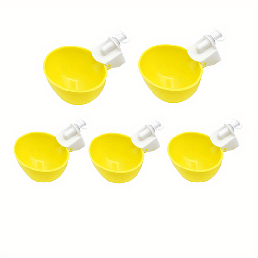 5pc Large Auto Chicken Waterer Cups No More Messy Watering