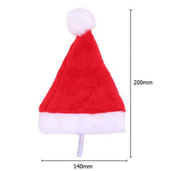 Festive Suede Santa Hat for Your Pet
