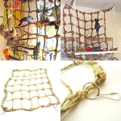Parrot Climbing Net Swing Play Rope Ladder Chew Toy For Birdcage