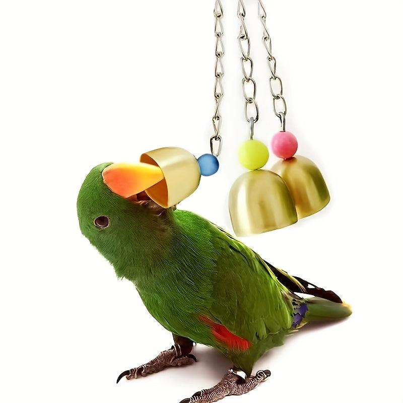 Colorful Parrot Bird Toys Molar Bell Toys